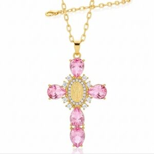 🆕️ 18K Gold Plated Cross Pendant Necklace